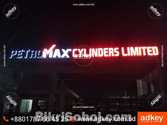 Acrylic 3D Letter Neon Sign Advertising in Dhaka BD